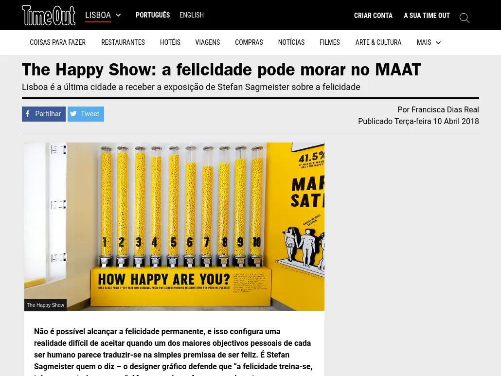 Time Out Lisboa - The Happy Show: a felicidade pode morar no MAAT Time Out Lisboa - The Happy Show: a felicidade pode morar no MAAT