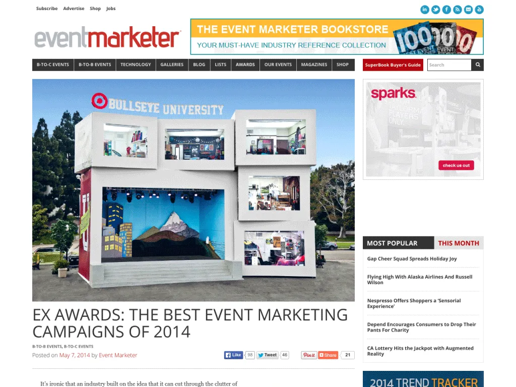 Event Marketer-Ex Award 2014