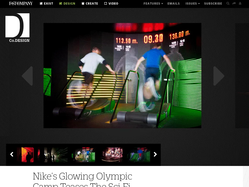 Fast Company - Co.Design - Nike’s Glowing Olympic Camp Teases The Sci-Fi Future Of Sports Fast Company - Co.Design - Nike’s Glowing Olympic Camp Teases The Sci-Fi Future Of Sports