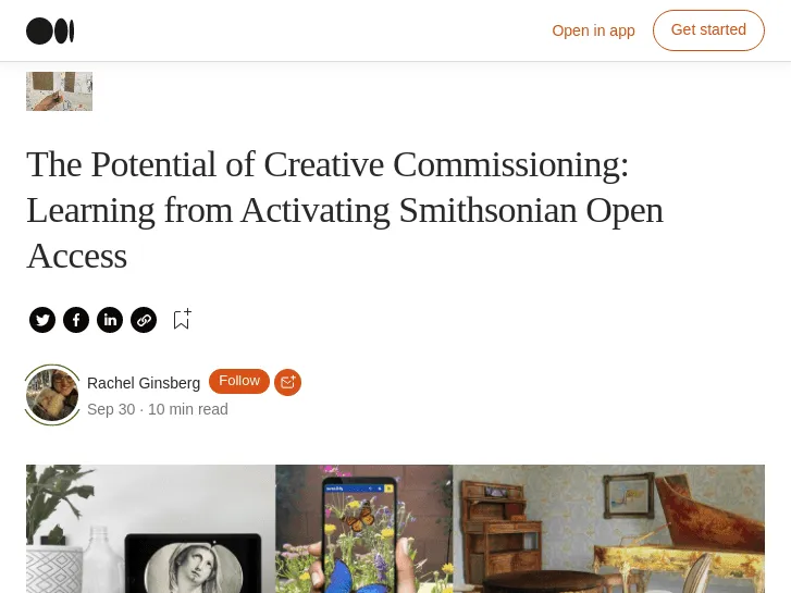 Museum Association of New York - Medium - The Potential of Creative Commissioning: Learning from Activating Smithsonian Open Access Museum Association of New York - Medium - The Potential of Creative Commissioning: Learning from Activating Smithsonian Open Access