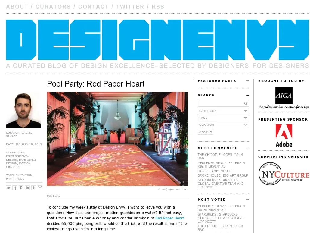 Design Envy - Design Envy · Pool Party: Red Paper Heart