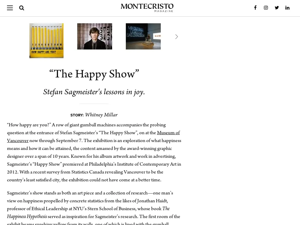 MONTECRISTO - "The Happy Show" - MONTECRISTO MONTECRISTO - "The Happy Show" - MONTECRISTO