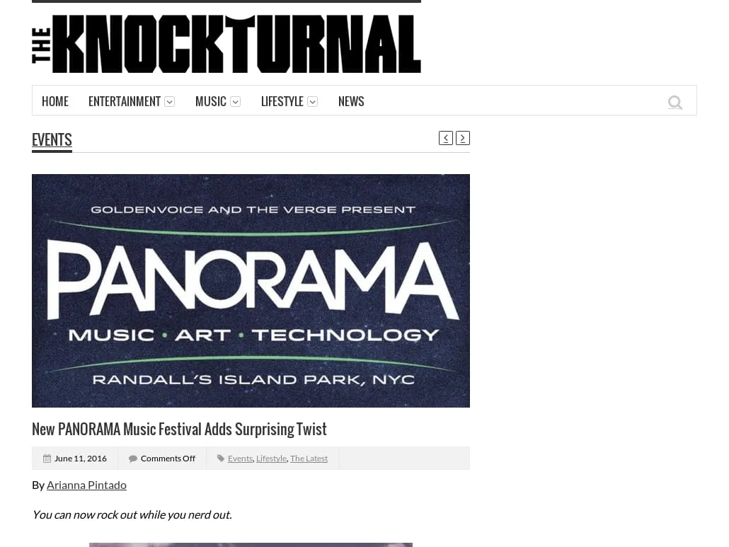 The Knockturnal - New PANORAMA Music Festival Adds Surprising Twist The Knockturnal - New PANORAMA Music Festival Adds Surprising Twist