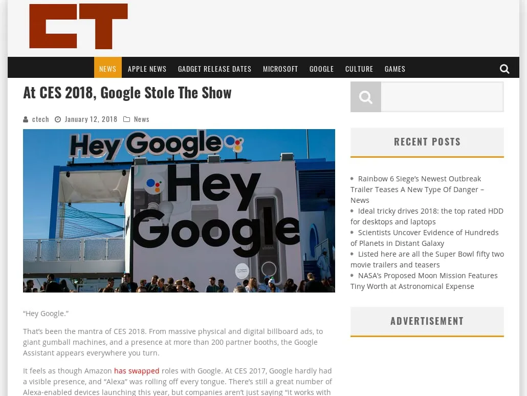 Technology News, latest technology information, all about technology - At CES 2018, Google Stole The Show - Technology News, latest technology information, all about technology