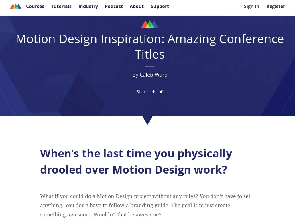 School of Motion - Motion Design Inspiration: Amazing Conference Titles School of Motion - Motion Design Inspiration: Amazing Conference Titles