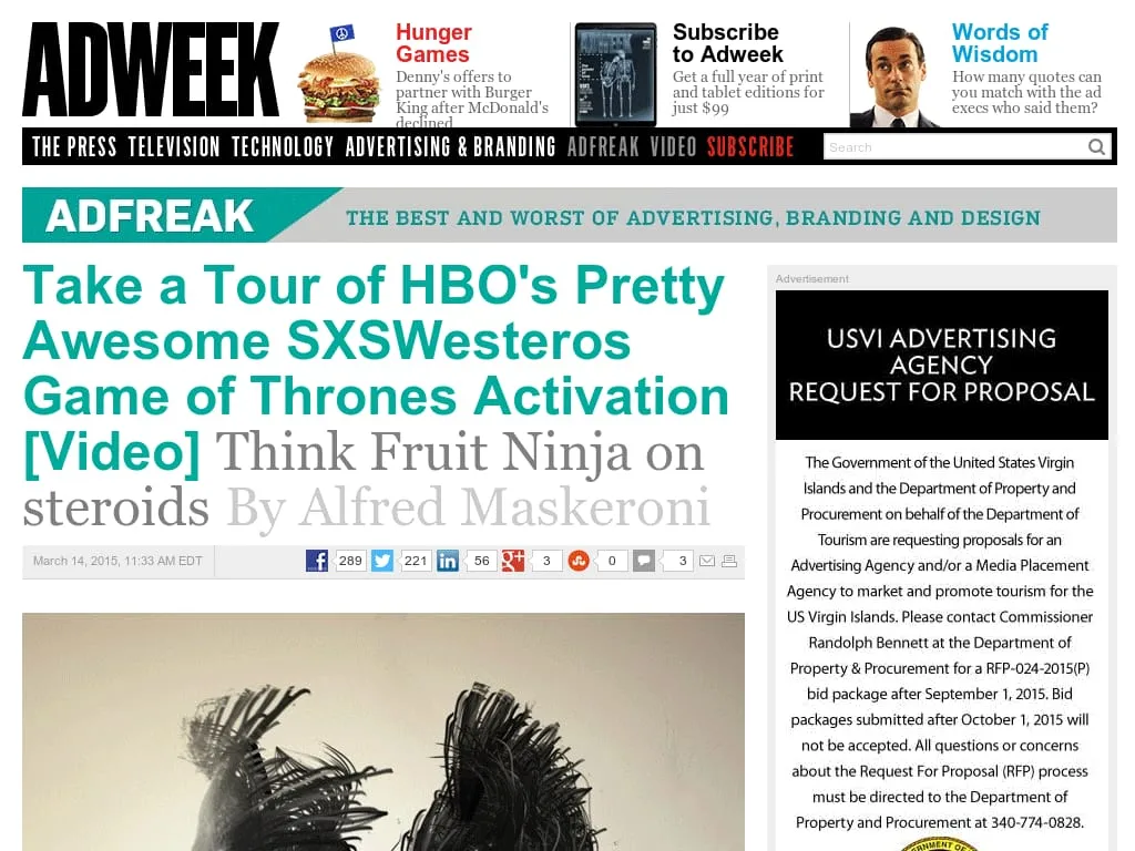 AdWeek-Take a Tour of HBO's Pretty Awesome SXSWesteros Game of Thrones Activation AdWeek-Take a Tour of HBO's Pretty Awesome SXSWesteros Game of Thrones Activation