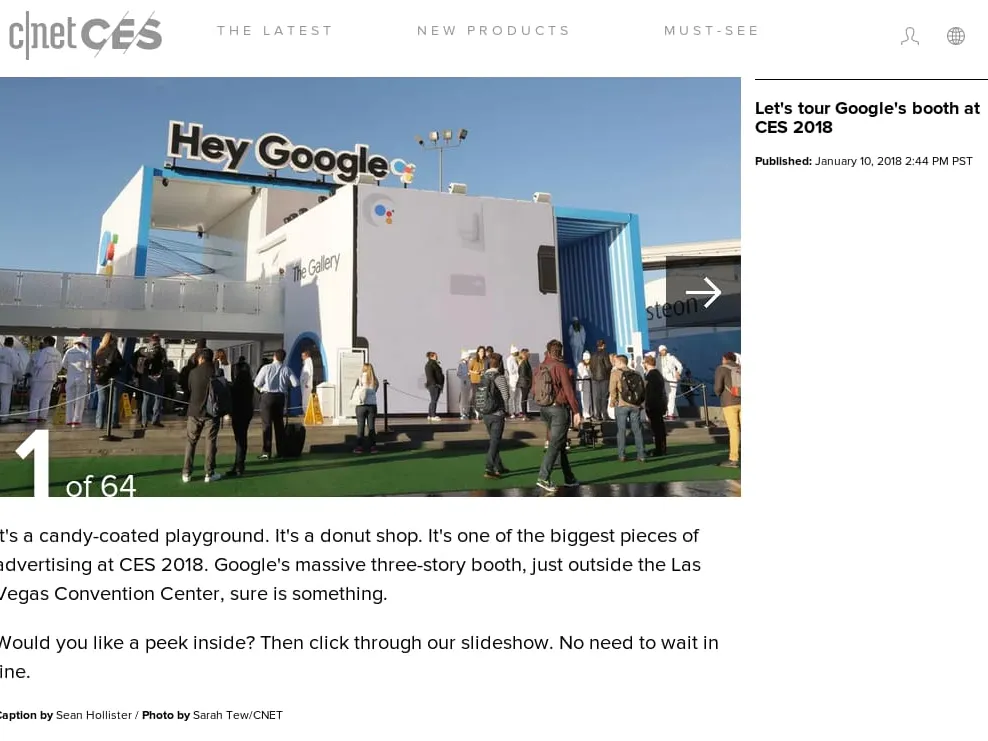 C|Net - Let's tour Google's booth at CES 2018 C|Net - Let's tour Google's booth at CES 2018