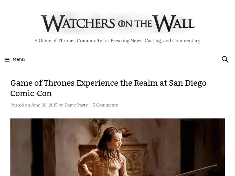 Watchers On The Wall - Game of Thrones Experience the Realm at San Diego Comic-Con Watchers On The Wall - Game of Thrones Experience the Realm at San Diego Comic-Con