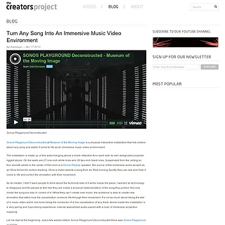 The Creators Project - Turn Any Song Into An Immersive Music Video Environment The Creators Project - Turn Any Song Into An Immersive Music Video Environment