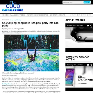 Gadgetnuz - 65,000 ping-pong balls turn pool party into cool party Gadgetnuz - 65,000 ping-pong balls turn pool party into cool party