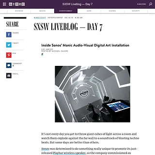 Wired - SXSW Liveblog — Day 7