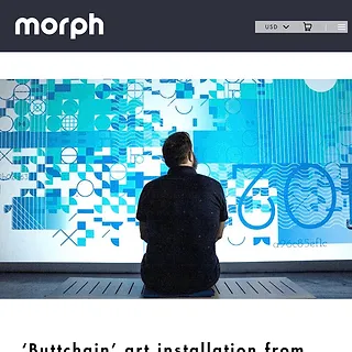 Sensel - ‘Buttchain’ art installation from Red Paper Heart uses two Morphs to get to the bottom of blockchain