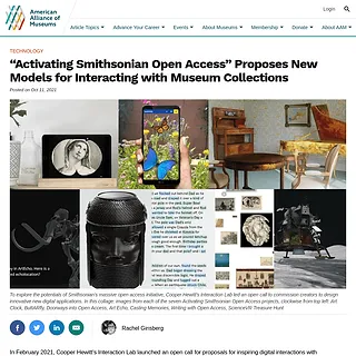 American Alliance of Museums - “Activating Smithsonian Open Access” Proposes New Models for Interacting with Museum Collections