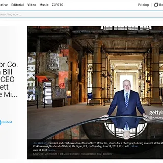 Getty Images - Ford Motor Co. Chairman Bill Ford And CEO Jim Hackett Announce Michigan Central Station Plans