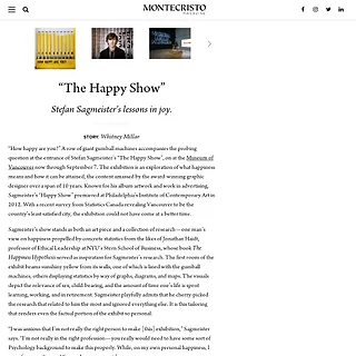 MONTECRISTO - "The Happy Show" - MONTECRISTO MONTECRISTO - "The Happy Show" - MONTECRISTO
