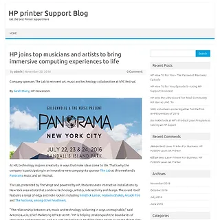 HP Printer Customer Support Toll Free 1-844-534-8202 | HP Printer Help and Support - HP joins top musicians and artists to bring immersive computing experiences to life