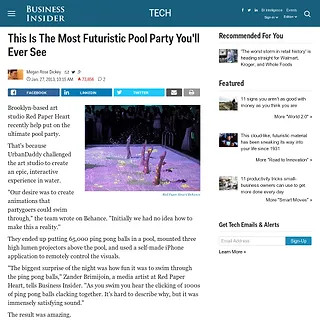 Business Insider - This Is The Most Futuristic Pool Party You'll Ever See Business Insider - This Is The Most Futuristic Pool Party You'll Ever See