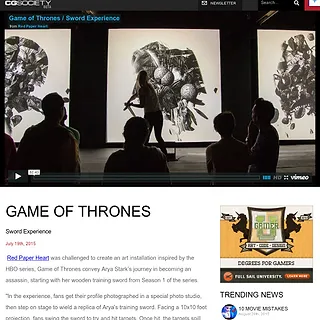 CG Society - CGSociety: Game of Thrones