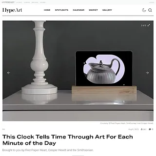 HYPEBEAST - This Clock Tells Time Through Art For Each Minute of the Day