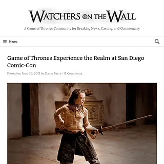 Watchers On The Wall - Game of Thrones Experience the Realm at San Diego Comic-Con
