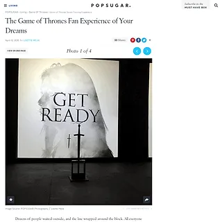 POPSUGAR - The Game of Thrones Fan Experience of Your Dreams