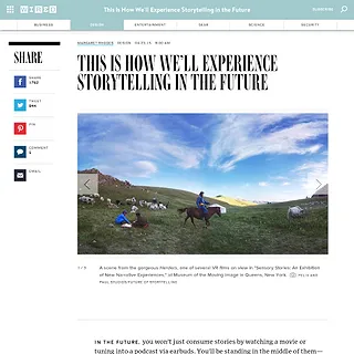 Wired - This Is How We’ll Experience Storytelling in the Future Wired - This Is How We’ll Experience Storytelling in the Future